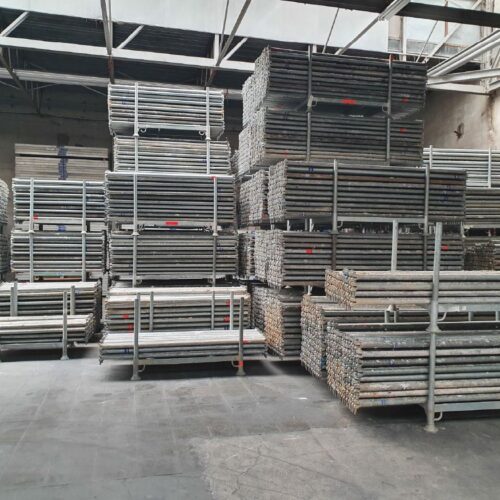 Complete Set of 180 m² Layher Allround Modular Scaffolding – Used, Like New Condition