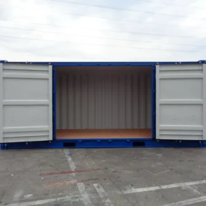 Sanitary container with 3 cubicles