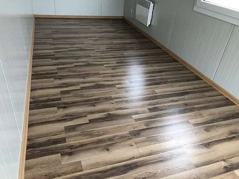 OFFICE CONTAINER 6 X 2.40 M WOOD COLOUR