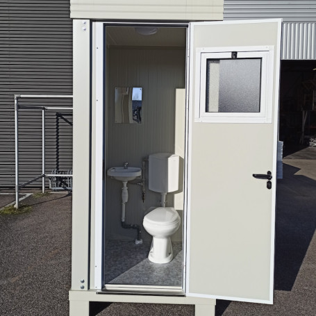 New s1 sanitary block – wc and washbasin